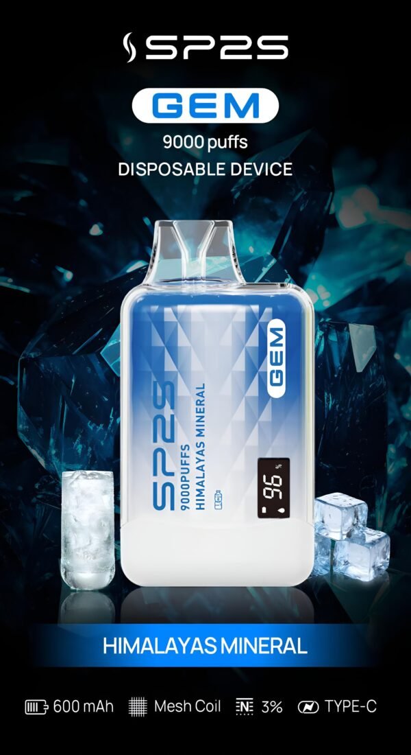 SP2S GEM 9000口 拋棄式電子煙 Himalayas Mineral
